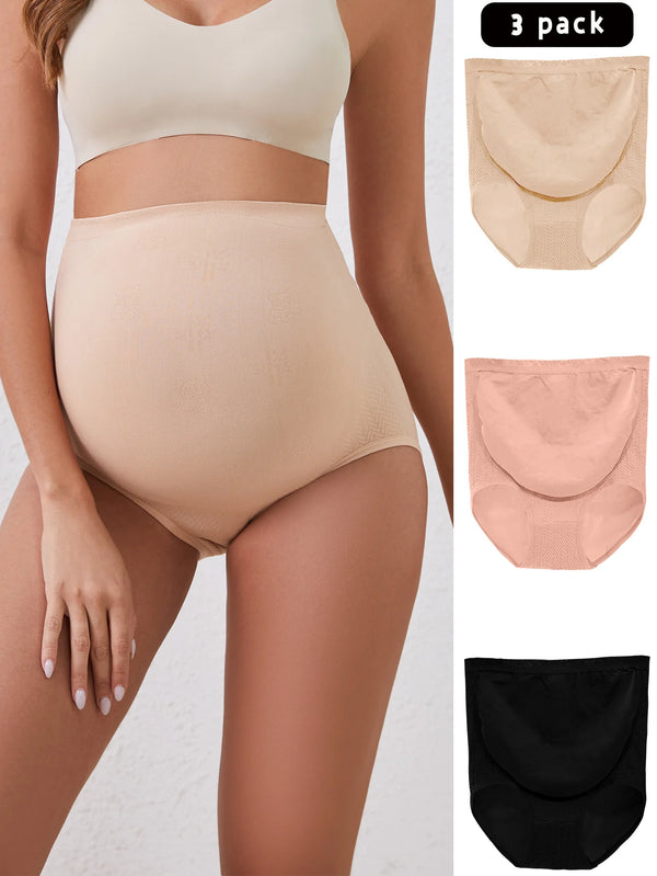 Soft Mama Maternity Underwear — 3-Pack High-Waist Cotton