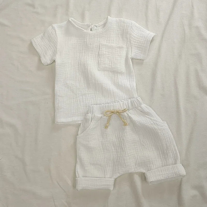 Little Linen Outfit — 2-Piece Boho Set