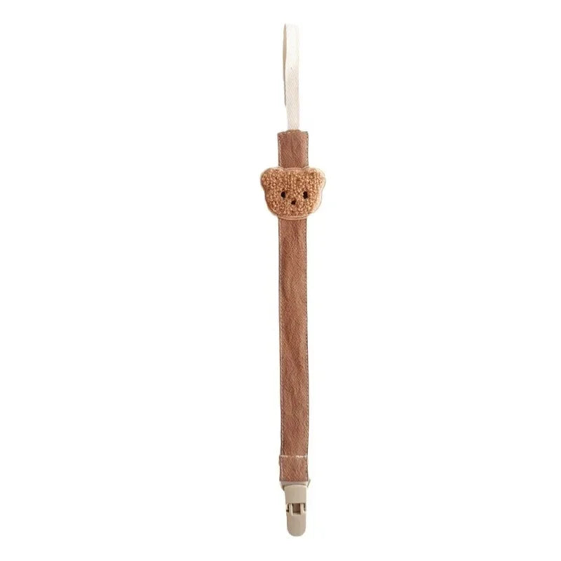 Hush Pacifier Clip — Cotton & Wood Soother Holder