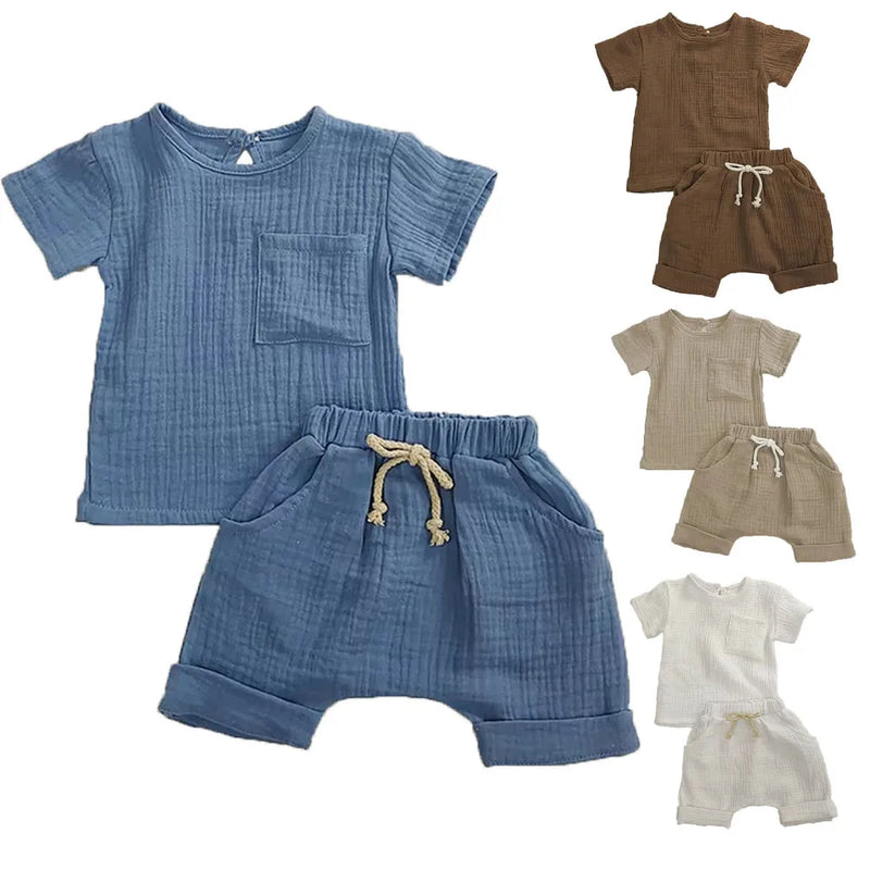 Little Linen Outfit — 2-Piece Boho Set