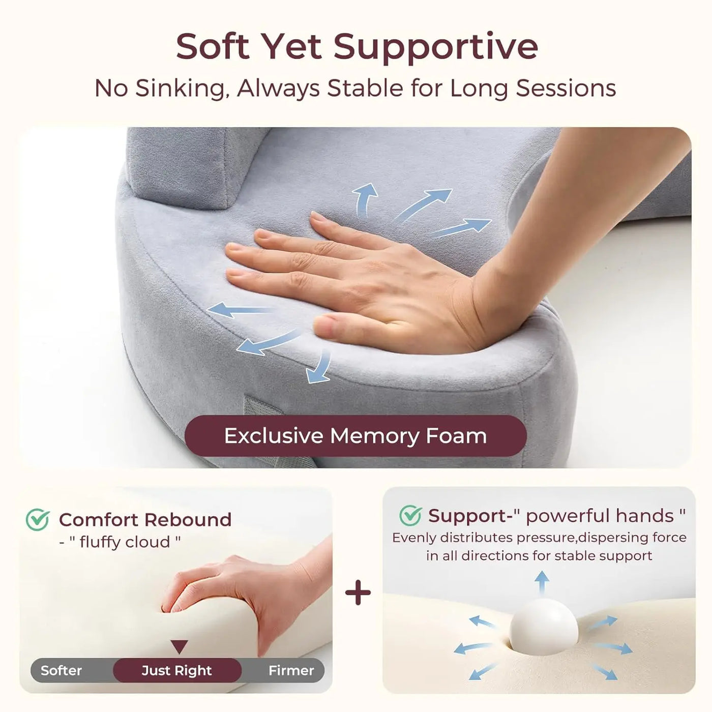 Lullaby Memory Foam Nursing Pillow — Waist Support
